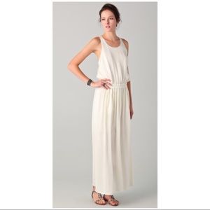 NSF clothing ivory silk maxi dress S